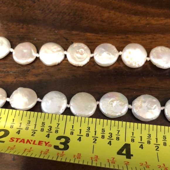 BARSE Genuine Single Strand Continuous Pearl Coin Necklace NWT - Picture 8 of 10